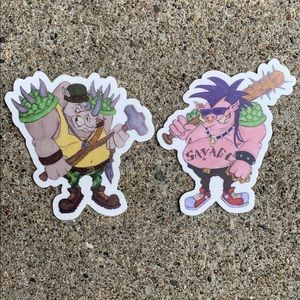 3/$10‼️ Bebop and Rocksteady Original Art Stickers